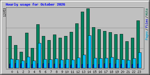 Hourly usage for October 2026